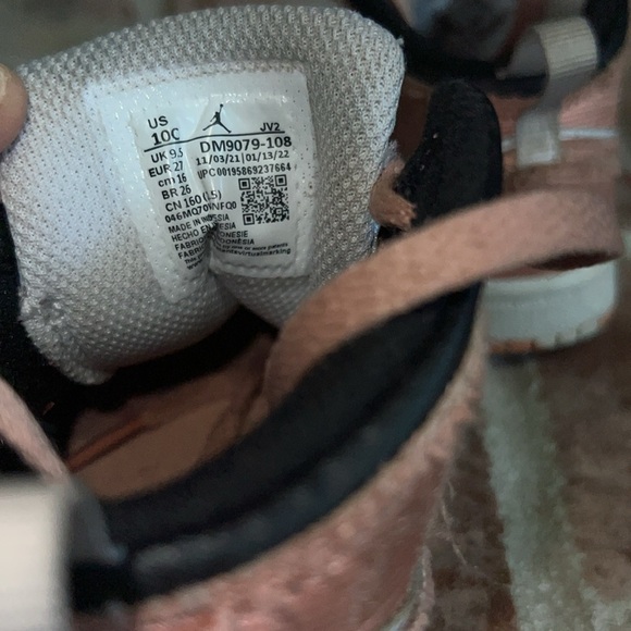 Kids toddler Jordan 1 mid light madder root size 10c - Picture 7 of 14